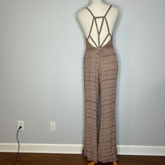 Ecoté- Purple Jumpsuit with Cross Back - Picture 3 of 4